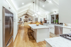 Modern kitchen renovation interior