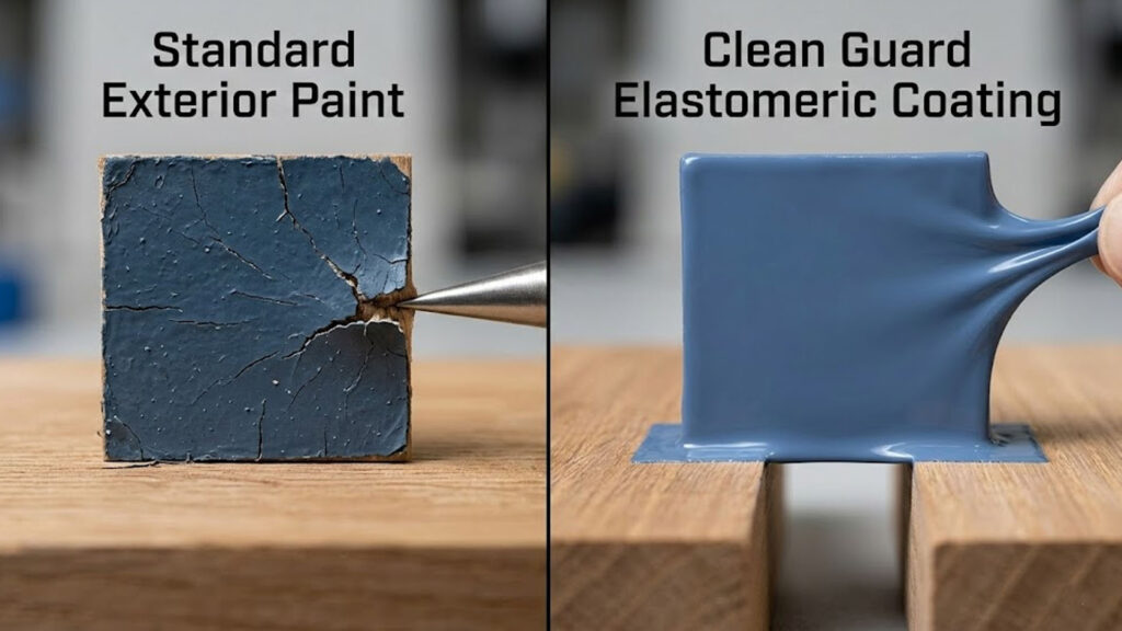 Elastomeric coating flexibility vs. standard paint cracking for spokane homes
