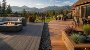 Composite and wood decking comparison for a Spokane backyard home